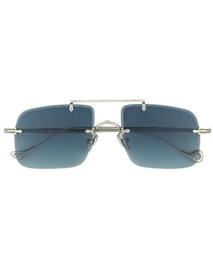 Eyepetizer Filangieri Rectangle-Frame Sunglasses - Blue