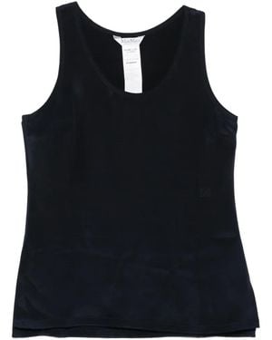 Max Mara Crepe De Chine Seidenoberteil - Schwarz