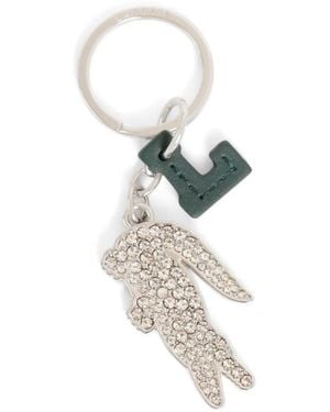 Lacoste Llavero Con Cristales - Blanco