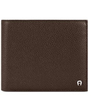 Aigner Portefeuille Mica Combination En Cuir - Brown
