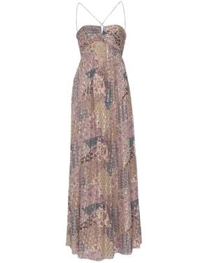 Ba&sh Pietra Floral Cut-Out Maxi Dress - Natural