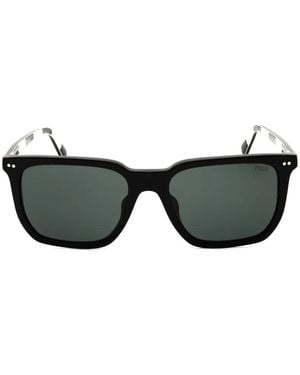 Polo Ralph Lauren Lunettes De Soleil Marfa À Monture Rectangulaire - Black