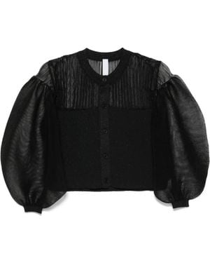 CFCL Fluted Lucent Cardigan - ブラック