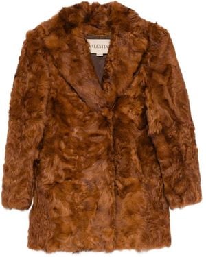 Valentino Garavani Shearling Coat - Brown