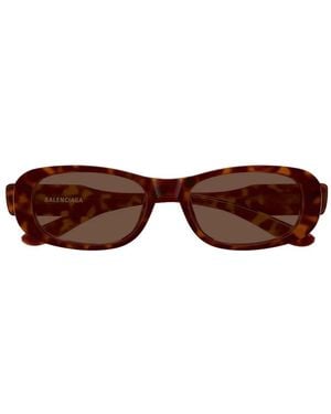 Balenciaga Tortoiseshell-Effect Sunglasses - Brown