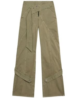 Blumarine Panelled Trousers - Green