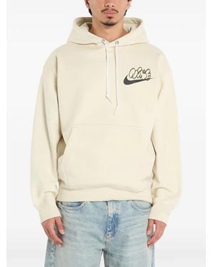 Nike Graphic Logo Hoodie - Blue