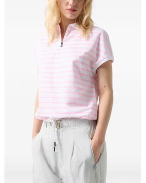 Bogner Fire + Ice Gaja Striped Piqué Polo Shirt - White