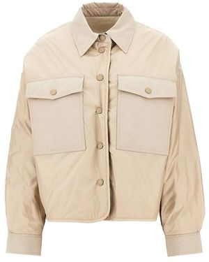 Weekend by Maxmara Reversible Water-Repellent Canvas Padded Jacket - Natural
