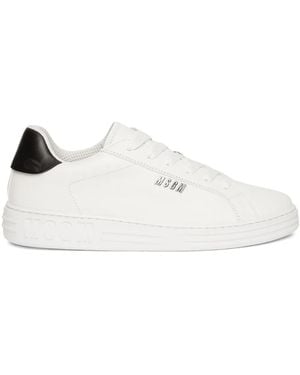 MSGM Iconic レザー スニーカー - ホワイト