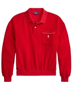 Polo Ralph Lauren Long-Sleeve Polo Shirt - Red