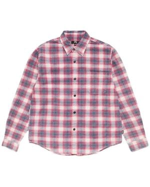Stussy Kariertes Dax Hemd - Pink