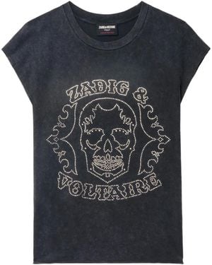 Zadig & Voltaire スカル トップ - ブルー