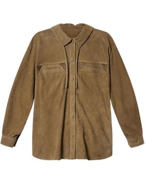 Isabel Marant Maldia Suede Shirt - Natural