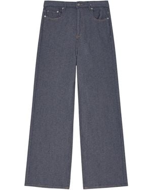Ganni Wide-Leg Jeans - Blue