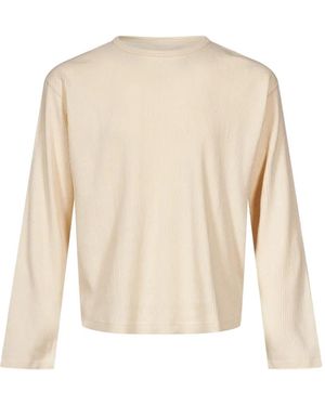 Another Aspect Ribbed Long-Sleeve Sweater - Natural