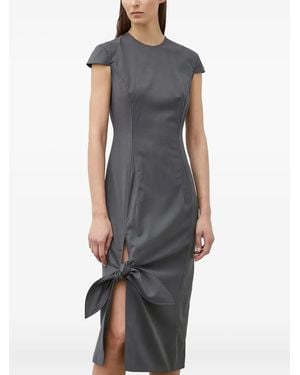 Remain Side-Tie Midi Dress - Blue