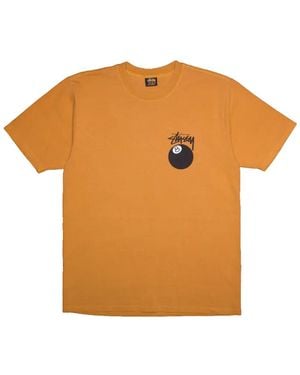 Stussy 8 Ball Graphic T-Shirt - Orange