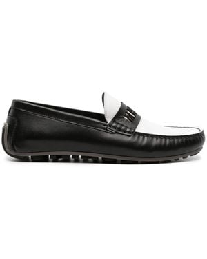 Moschino Loafer Mit Logo-Prägung - Schwarz