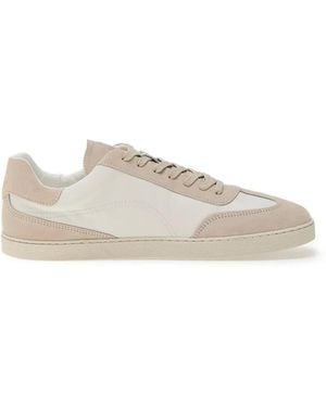 grounds Panama Suede-Panelled Trainers - White