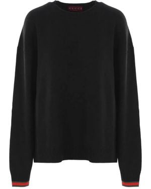 Gucci Sudadera Con Hombros Caídos - Negro