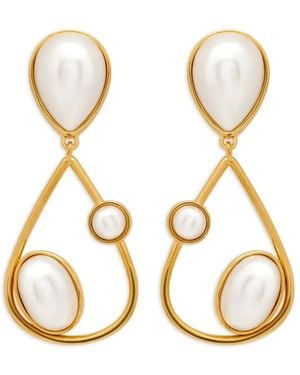 Oscar de la Renta Drop Earrings - Metallic