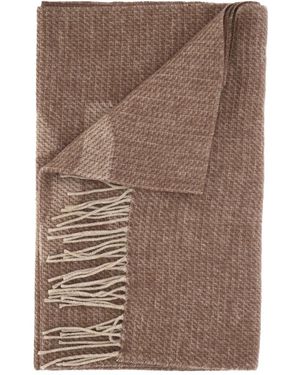 Borbonese Fringes scarf - Marrón