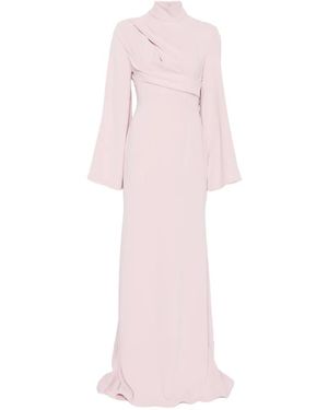 Solace London Drapiertes Swinton Maxikleid Mit Langen Ärmeln - Pink