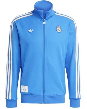 adidas Real Madrid Zip-Up Sweatshirt - Blue