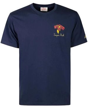 Mc2 Saint Barth エンブロイダリー Tシャツ - ブルー