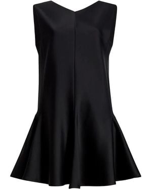 KHAITE Mel Crepe Minidress - Black