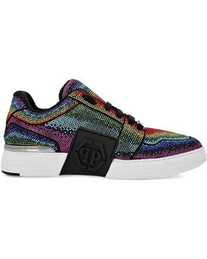 Philipp Plein Strass Hexagon スニーカー - ブラック