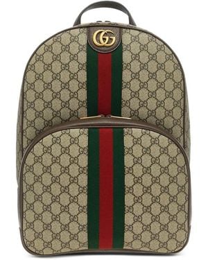 Gucci Medium Ophidia Gg Supreme Backpack - Green