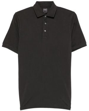 Fedeli Polo North Poloshirt Mit Piqué-Struktur - Schwarz