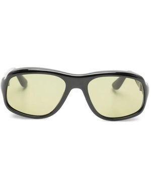 Port Tanger Eckige Bamba Sonnenbrille - Schwarz