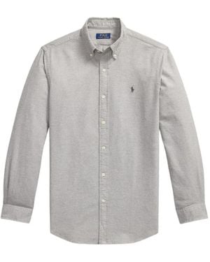 Polo Ralph Lauren Hemd Mit Logo-Stickerei - Grau
