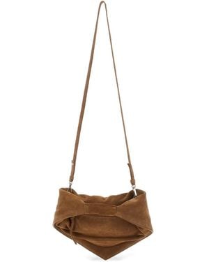 FEDERICO CINA Torttelino Suede Tote Bag - White