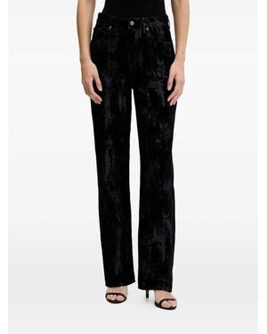 Sisley Strukturierte Straight-Leg-Jeans - Schwarz
