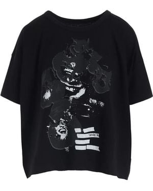 Y's Yohji Yamamoto Graphic-Print T-Shirt - Black