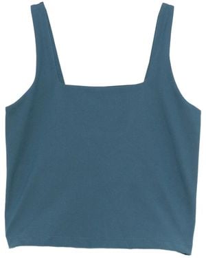 GIRLFRIEND COLLECTIVE Tommy Square-Neck Tank Top - Blue
