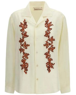 BAZISZT Tinees Floral Shirt - White