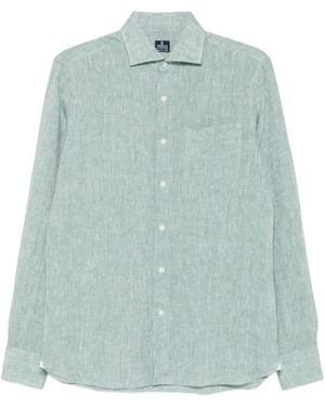 Truzzi Camicia Con Taschino E Bottoni - Blu