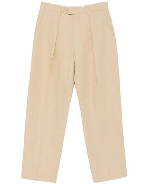Sandro Pleated Loose Trousers - Natural