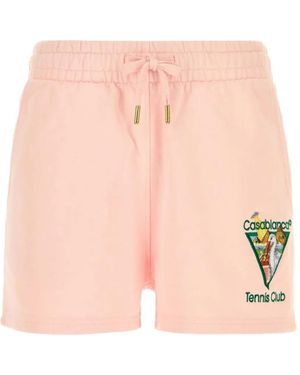 CASABLANCA Tennis Club Mini Shorts - Pink