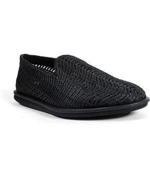 Giorgio Armani Mocassins À Broderie Cornely - Black