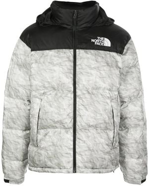 Supreme X The North Face Nuptse Paper-Print Jacket - Black