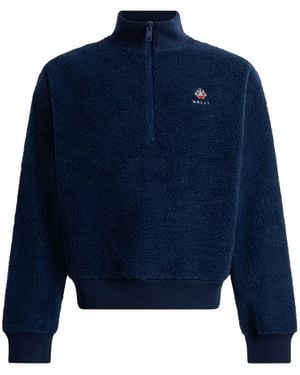 Bally Felpa A Maniche Lunghe Con Zip - Blu