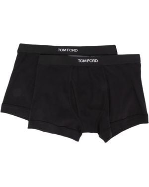 Tom Ford Shorts-Set Mit Logo-Bund - Schwarz