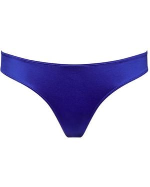 Maison Close Glow Tanga Bikini Bottom - Blue