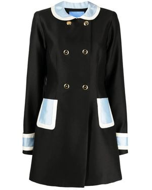 Macgraw Abrigo Broadcast Con Diseño Colour Block - Negro